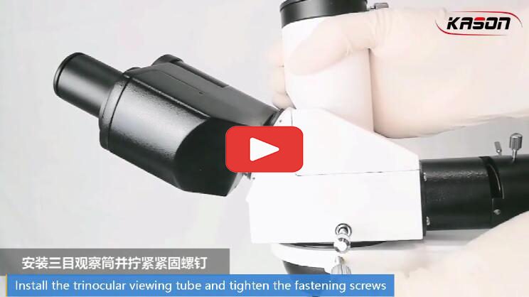 KS301-A Trinocular upright metallographic microscope Installation