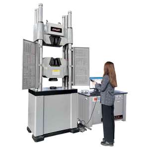 wew2000d servo hydraulic universal tensile testing machine with 2000kn load cell