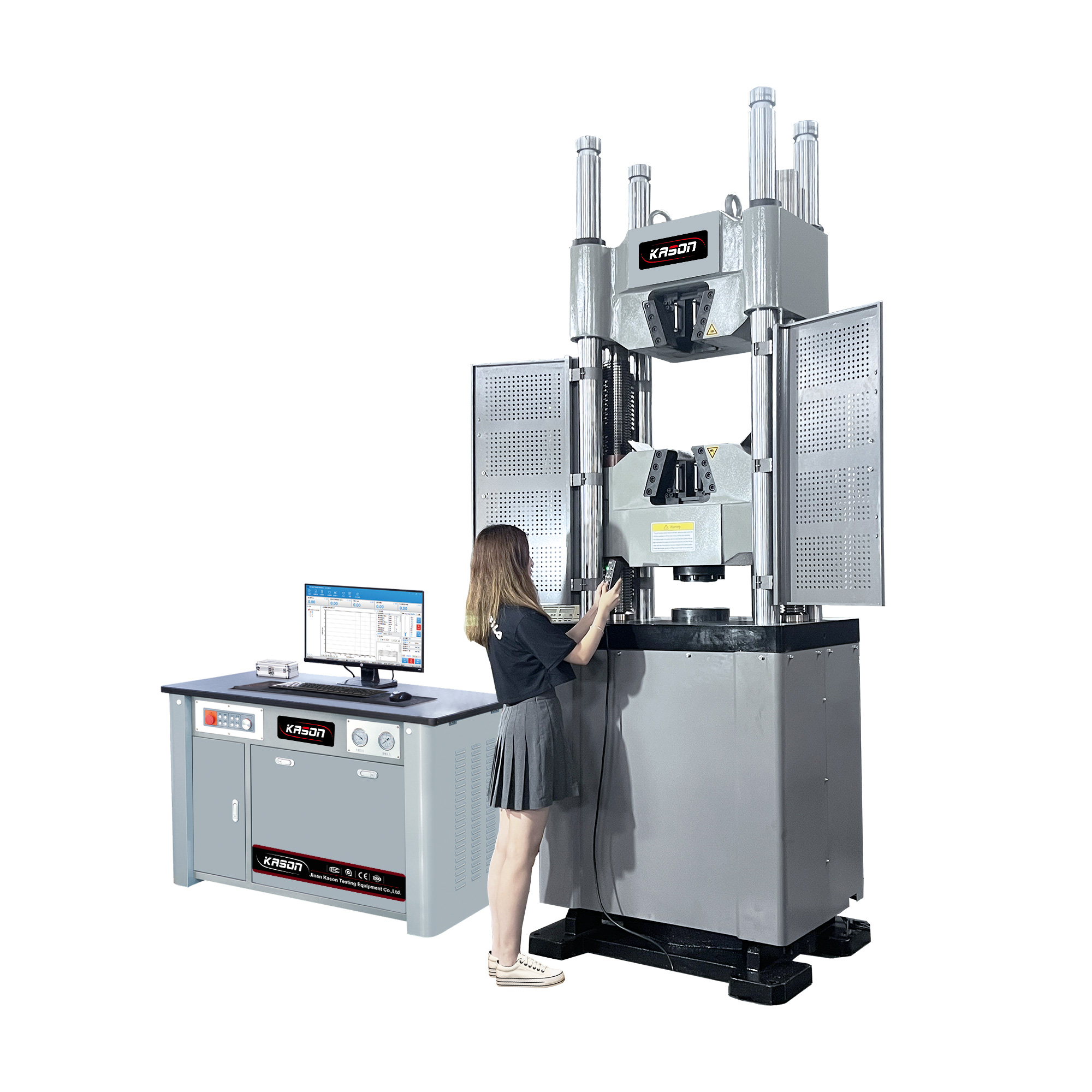 waw-2000 utm computer automatic control steel bar hydraulic universal testing machine from jinan equipment