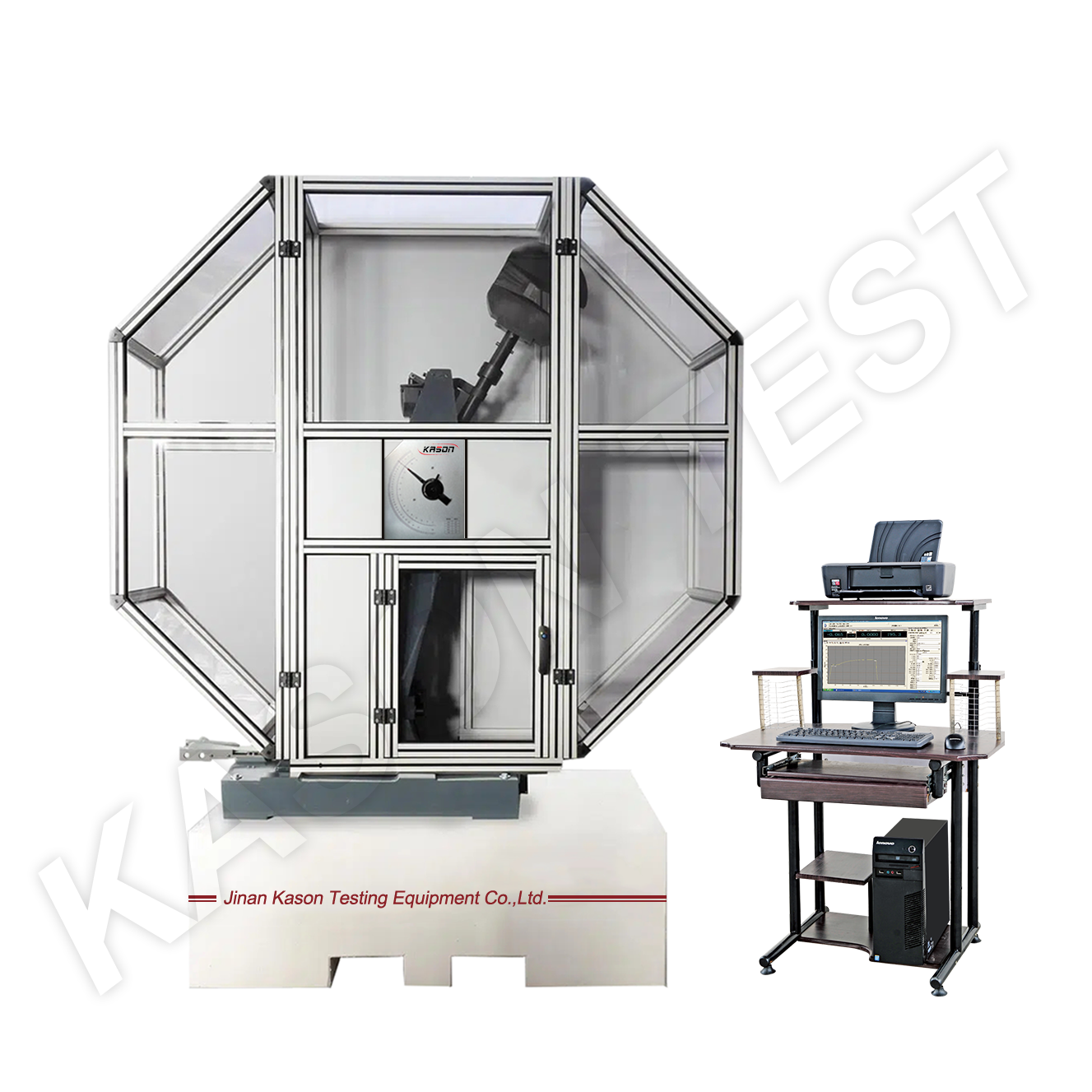 Computer Control Semiautomatic Impact Testing Machine Metal Charpy Impact Equipment