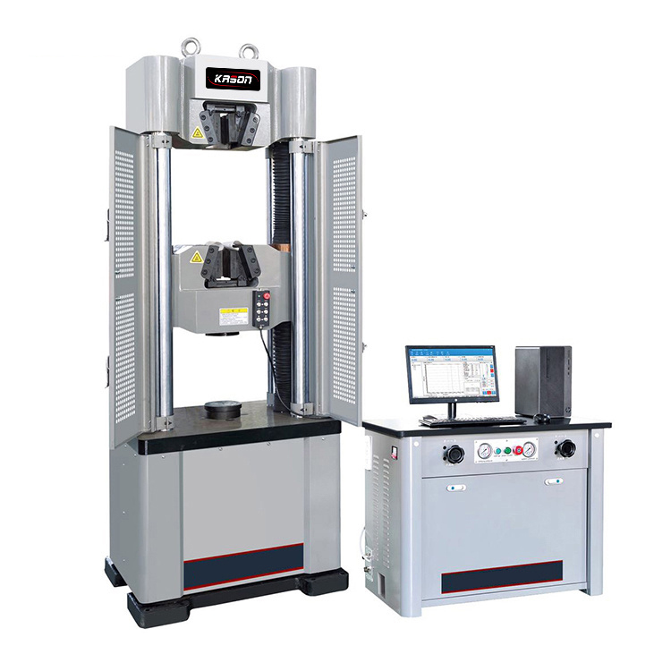 600kn laboratory servo hydraulic steel rebar universal tensile testing machine price