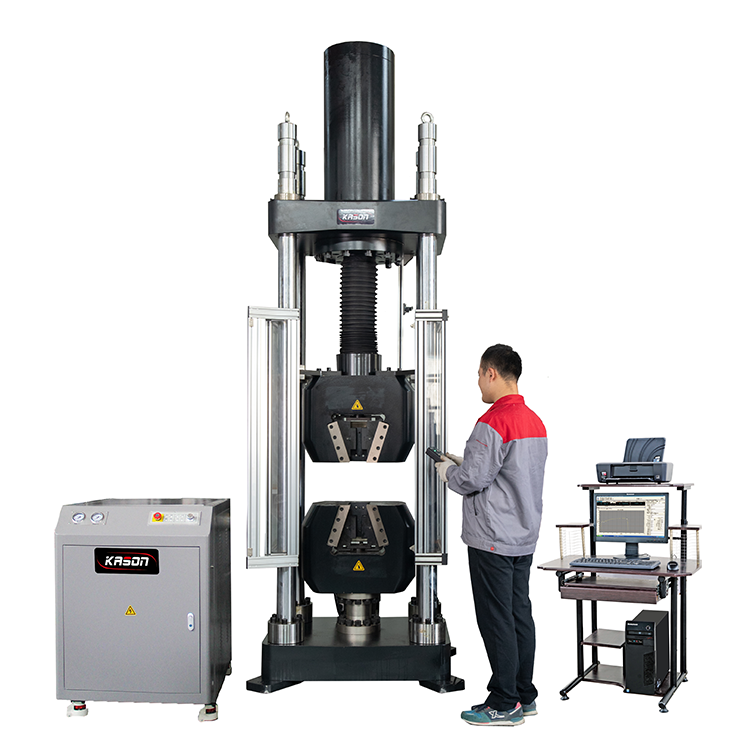 300~3000KN HUT -DJ Electro-hydraulic Single Space Servo Universal Testing Machine With Wedge Grip