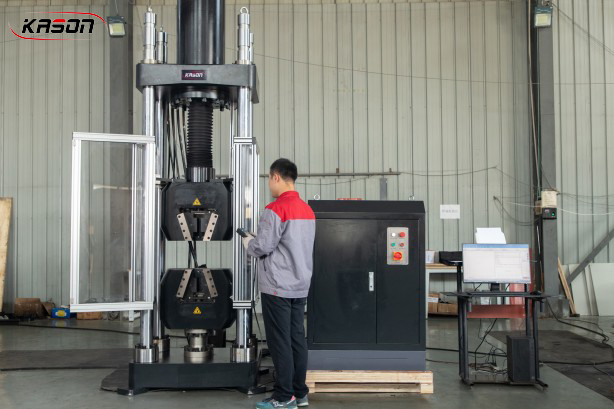 ASTM A370 Single Space Servo Hydraulic Universal Testing Machine for Steel Reinforcing Bar