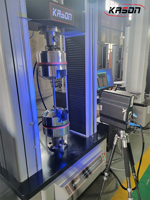 ASTM A746 Kason Universal Tensile Testing Machine Equipped with X-sight Video Extensometer
