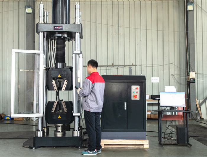 ASTM E4, ISO7500-1, EN10002-2, BS1610, DIN 51221 Electro-hydraulic Single Space Servo Universal Testing Machine