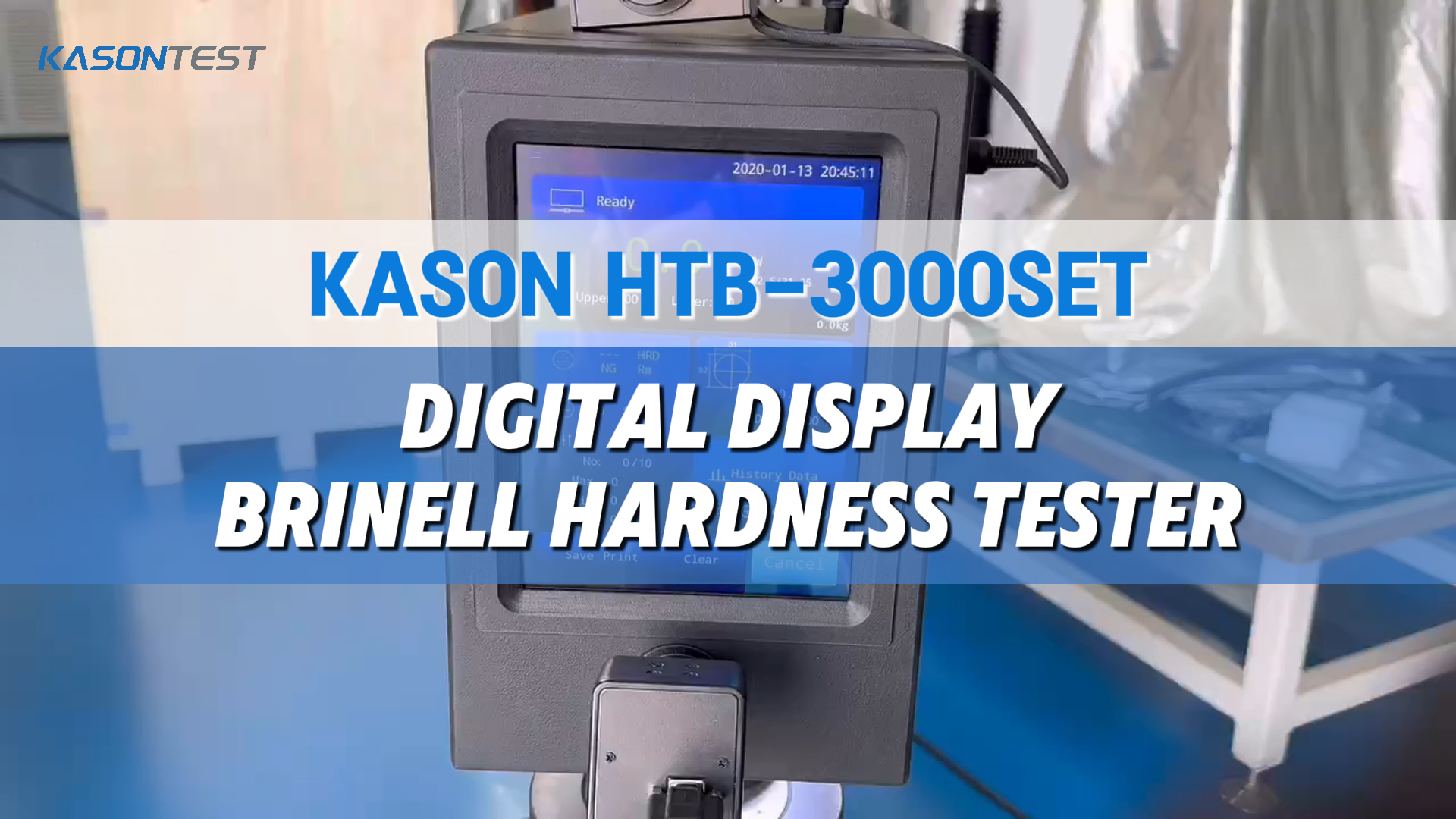 خطوة بخطوة: استخدام اختبار Kason HTB-3000SET Digital Brinell مع التحميل الإلكتروني