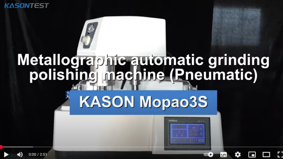 KASON Mopao3S: Pneumatic auto metallographic polishing. See precise work!