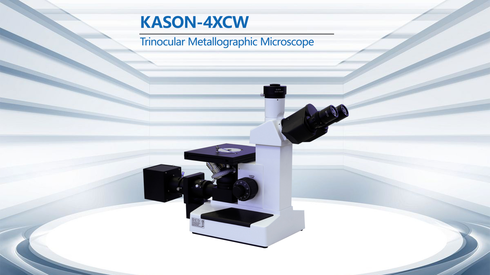 KASON 101-BW: Trinocular Inverted Metallography Microscope