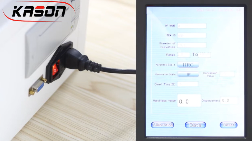KASON operation video of Rockwell hardness tester