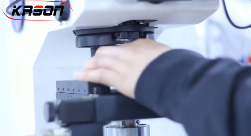 KASON Hardness tester software measures the layer depth hardness value of materials