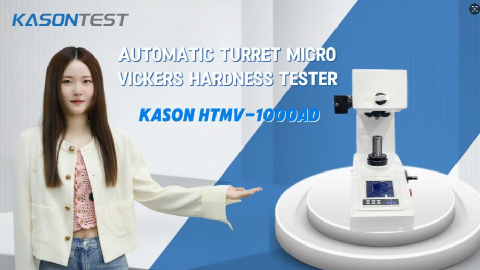 KASON HTMV-1000AD ISO 6507 Automatic Turret Micro Vickers Hardness Tester with Russian Language