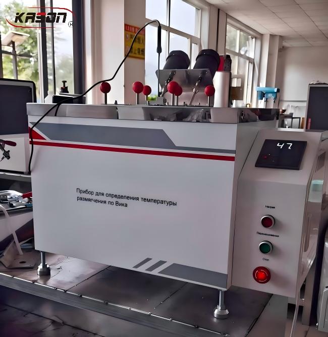 Which Desktop HDT Vicat Instrument Supports IS075-1974 ISO306-1974 for Plastic Heat Resistance Testing?