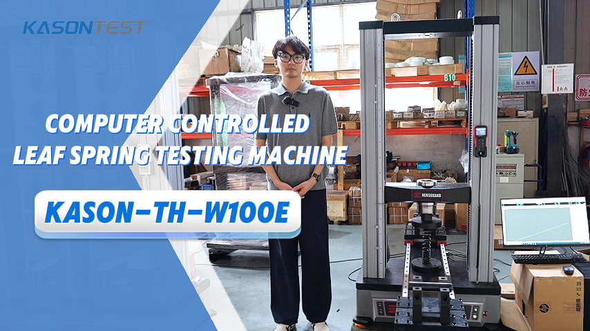 ISO 10243 How to Use KASON-TH-W100E Electronic Leaf Spring Compression Testing Machine ?