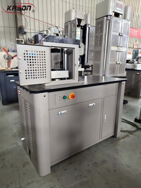 Can a single testing machine with 300 kN compression capacity and 10 kN flexural capacity meet ISO 679, ASTM C109/C348/C349 and BS EN 1961 simultaneously?